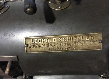 Stacionární parní stroj Leopold Schifauer Klatovy - foto č. 1